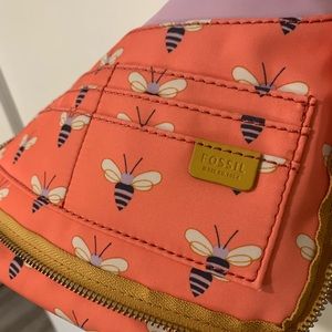 Fossil Crossbody Nylon Bee Purse